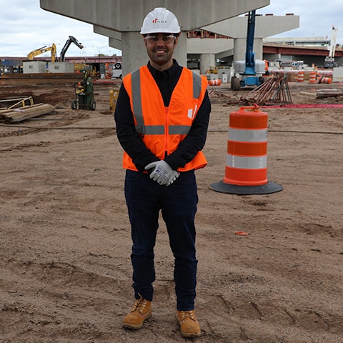 Austin Conti on Construction Site