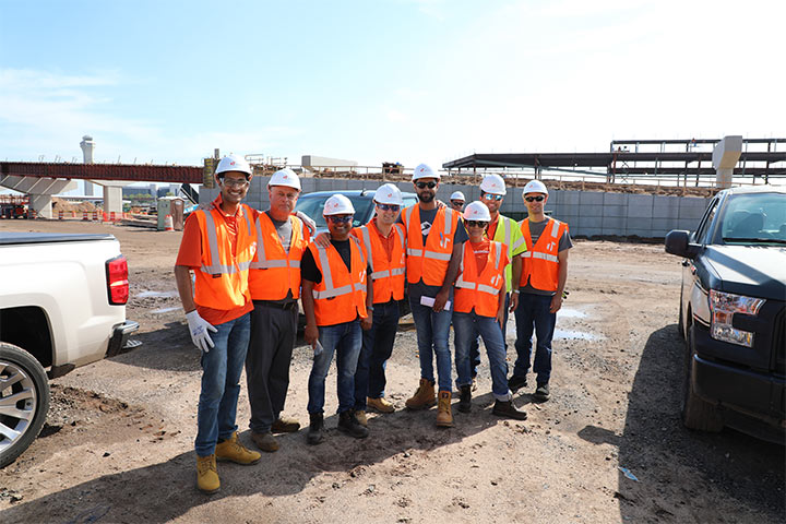 Tenna Employees on Construction Site