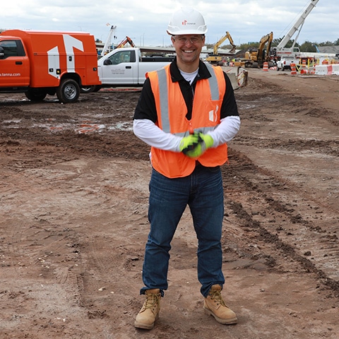 Mark Facciani on Construction Site