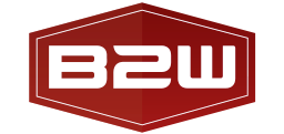 B2W logo in red