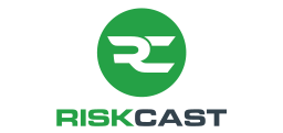 Riskcast logo in black and green