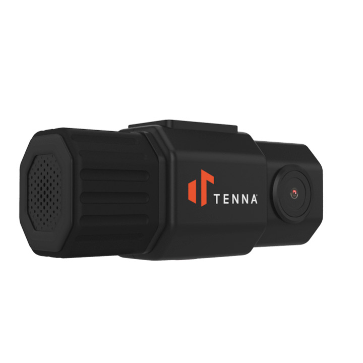3D render of the front and side speaker of the TennaCAM Safety Camera