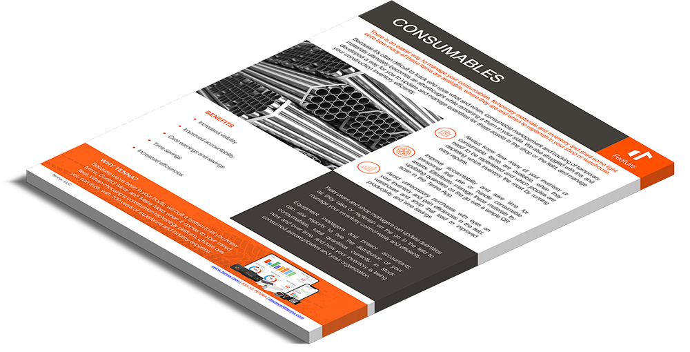 Track Construction Consumables Equipment Management Tenna