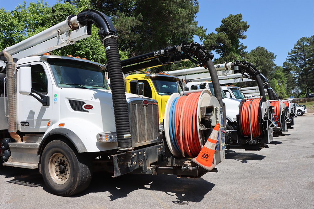 EPG fleet in the yard ready for dispatch