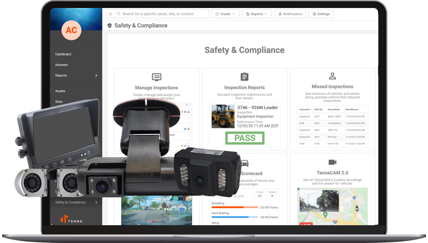 TennaCAM 2.0: Advanced Fleet Dash Cam for Driver Safety - fleet dash cam