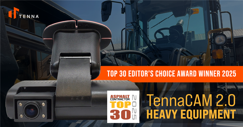 TennaCAM2.0 HE Asphalt Contractor Award 2025