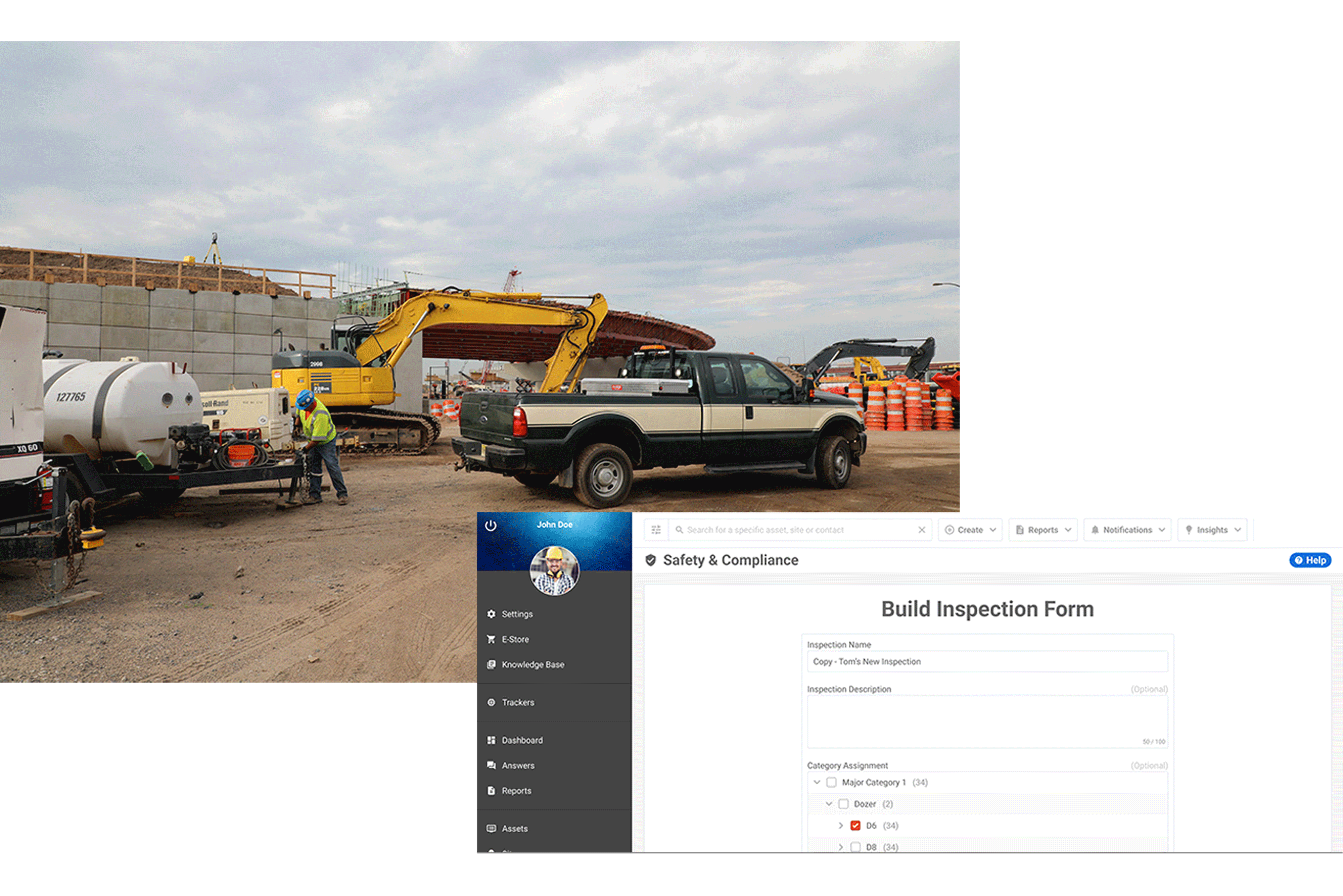Custom Construction Equipment Inspections - Construction inspection software