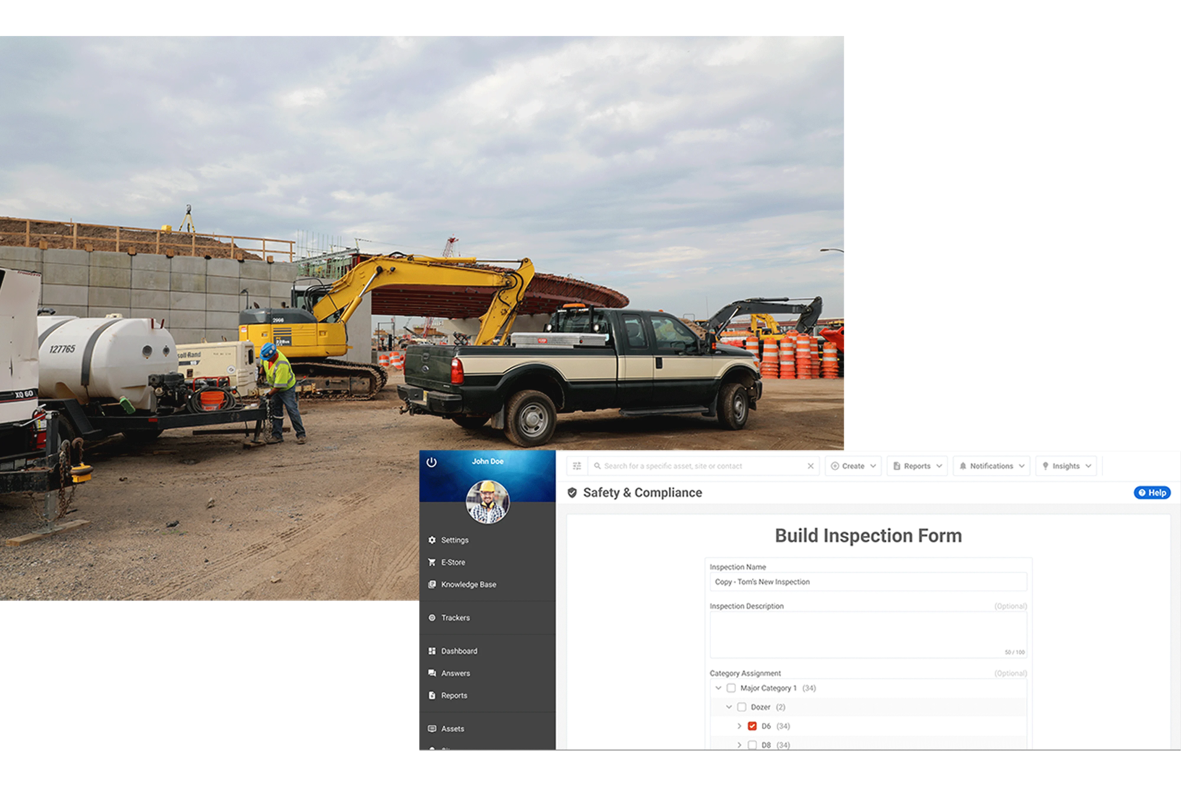 Custom Construction Equipment Inspections - Construction inspection software