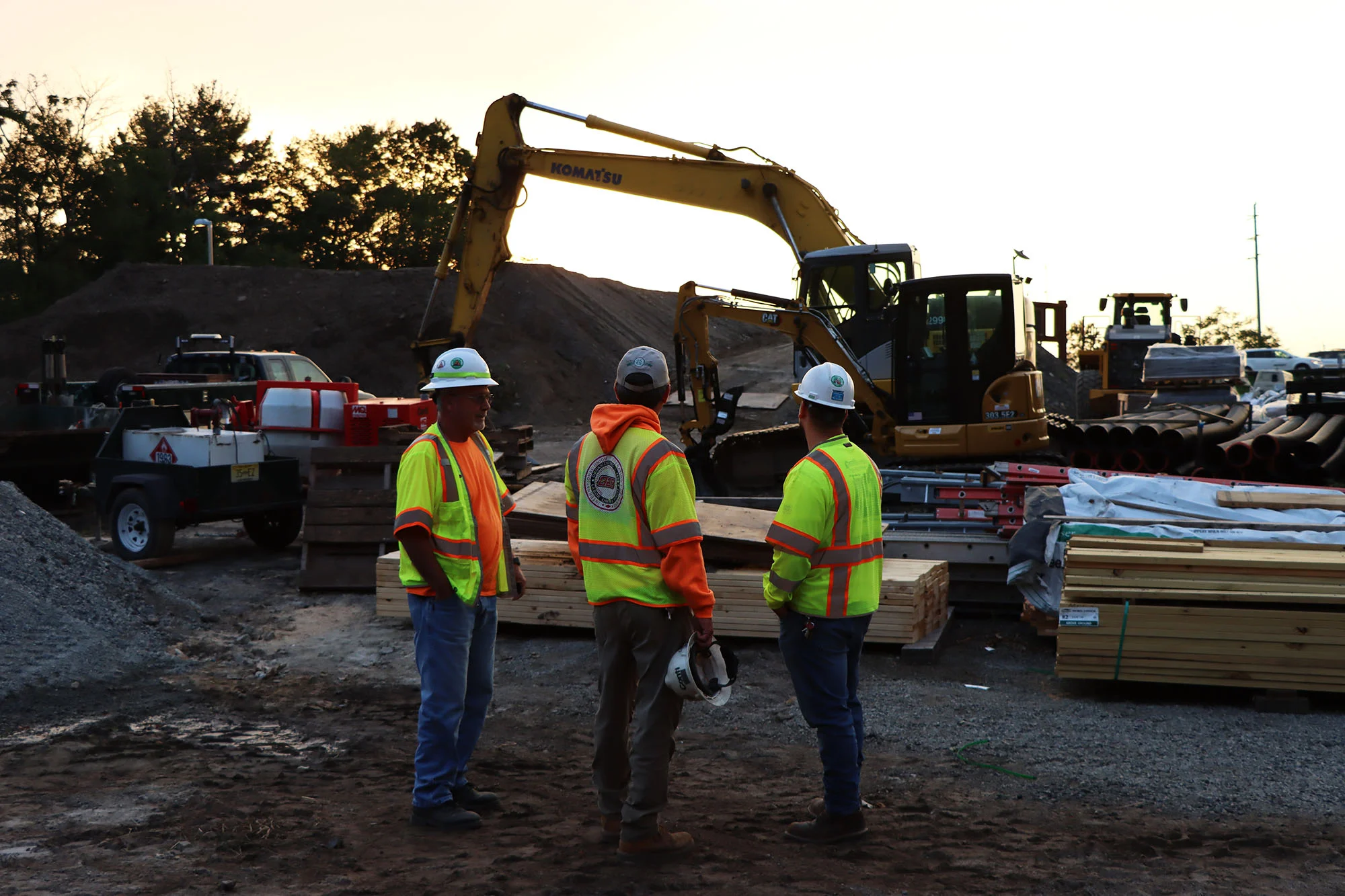 Construction Crew Members onsite
