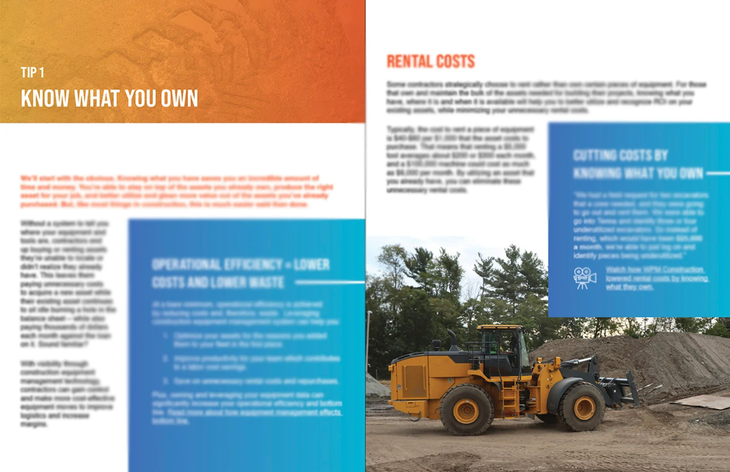 E-book: 5 Ways to Lower Your Construction Equipment Operating Costs - construction equipment operating costs