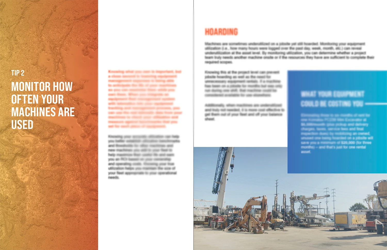 E-book: 5 Ways to Lower Your Construction Equipment Operating Costs - construction equipment operating costs