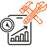 Increase equipment productivity icon