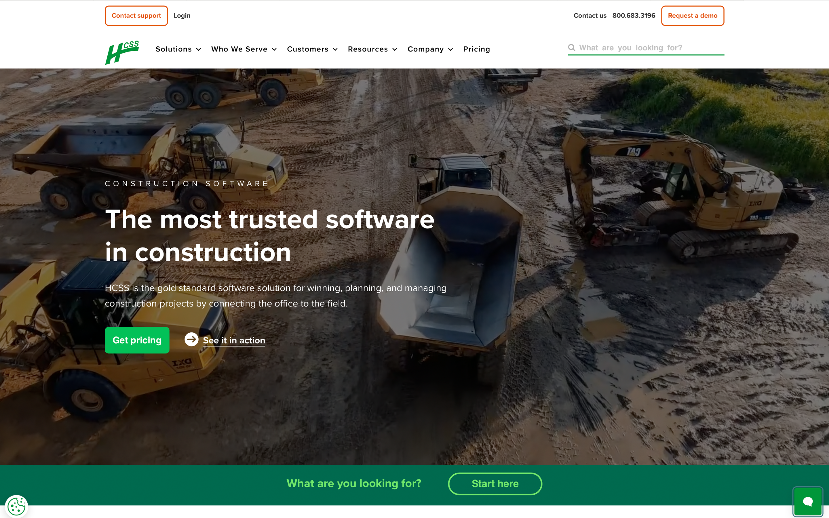 HCSS homepage screenshot