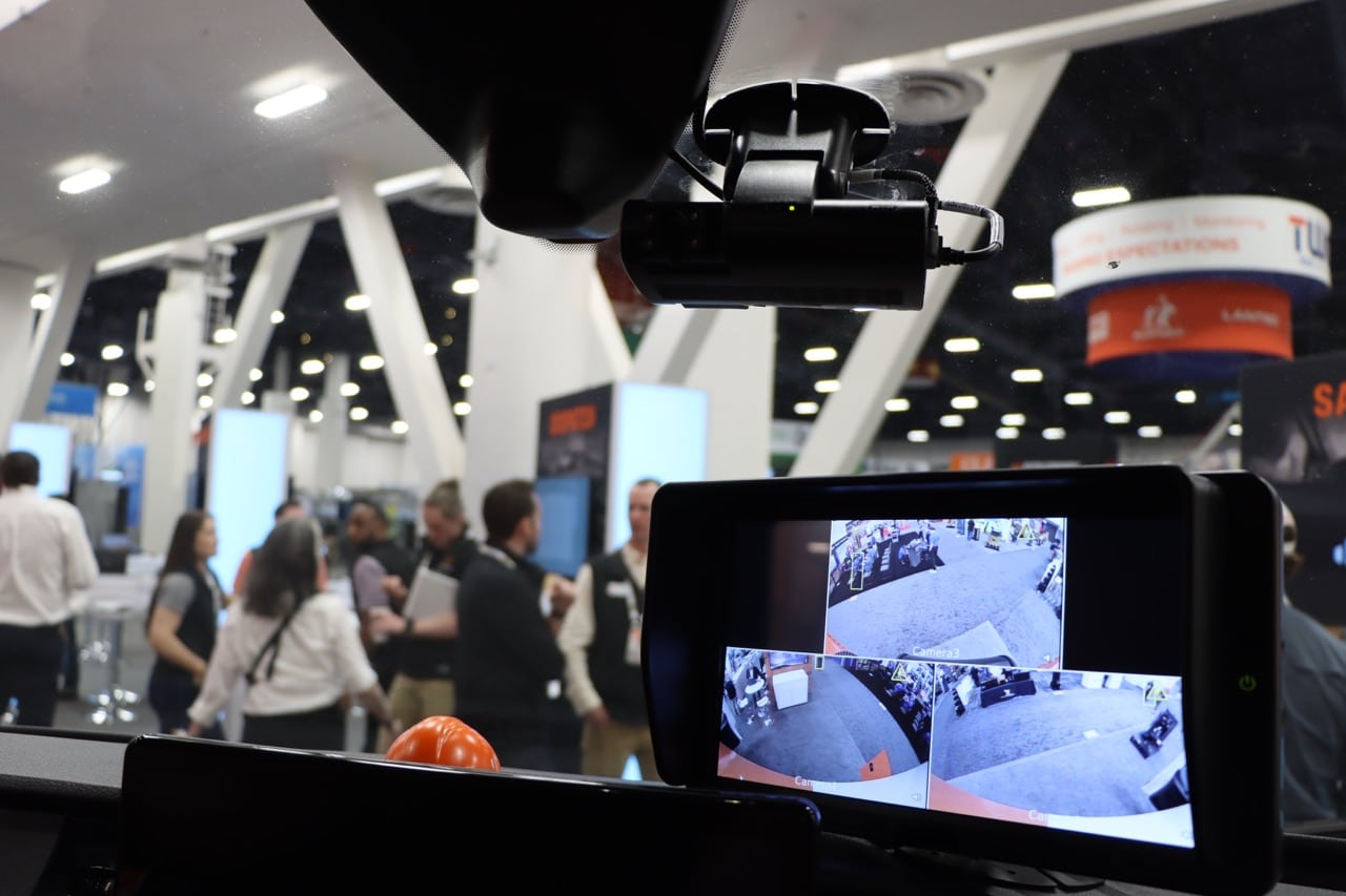 Safety cameras at CONEXPO booth