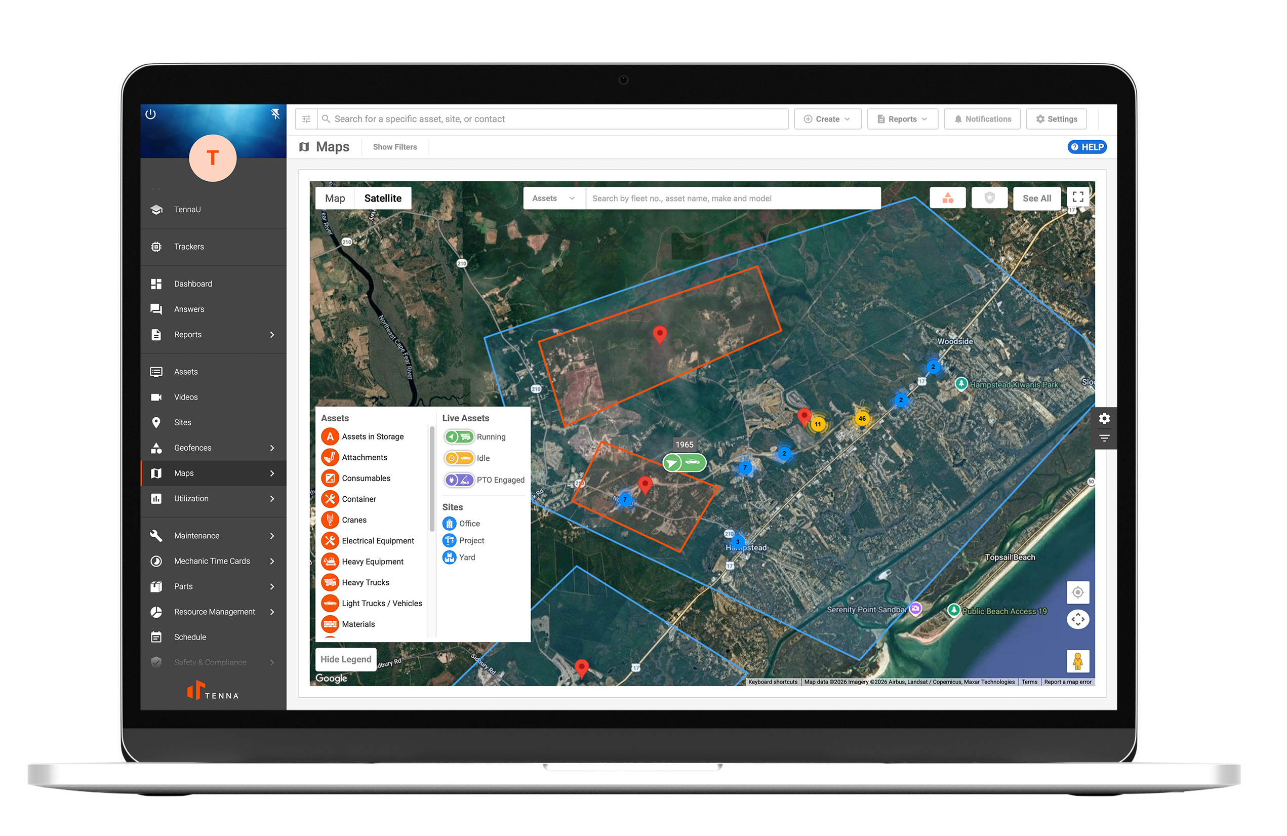 Tenna homepage screenshot