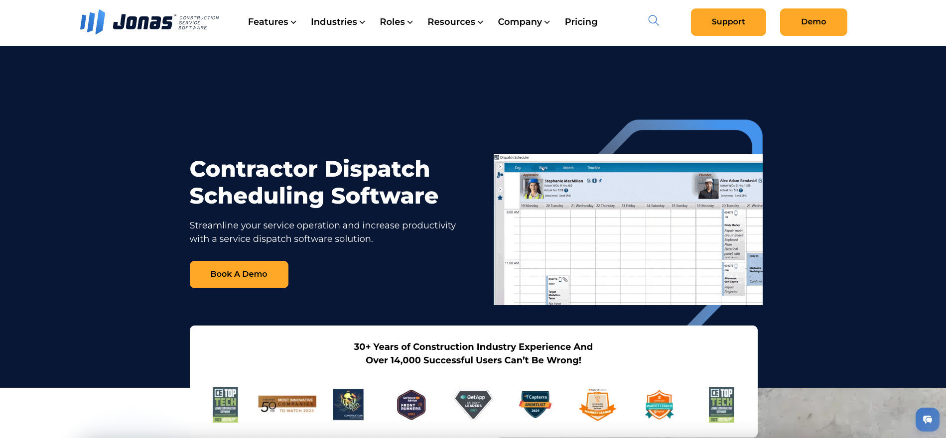 Jonas dispatch accounting integration placeholder
