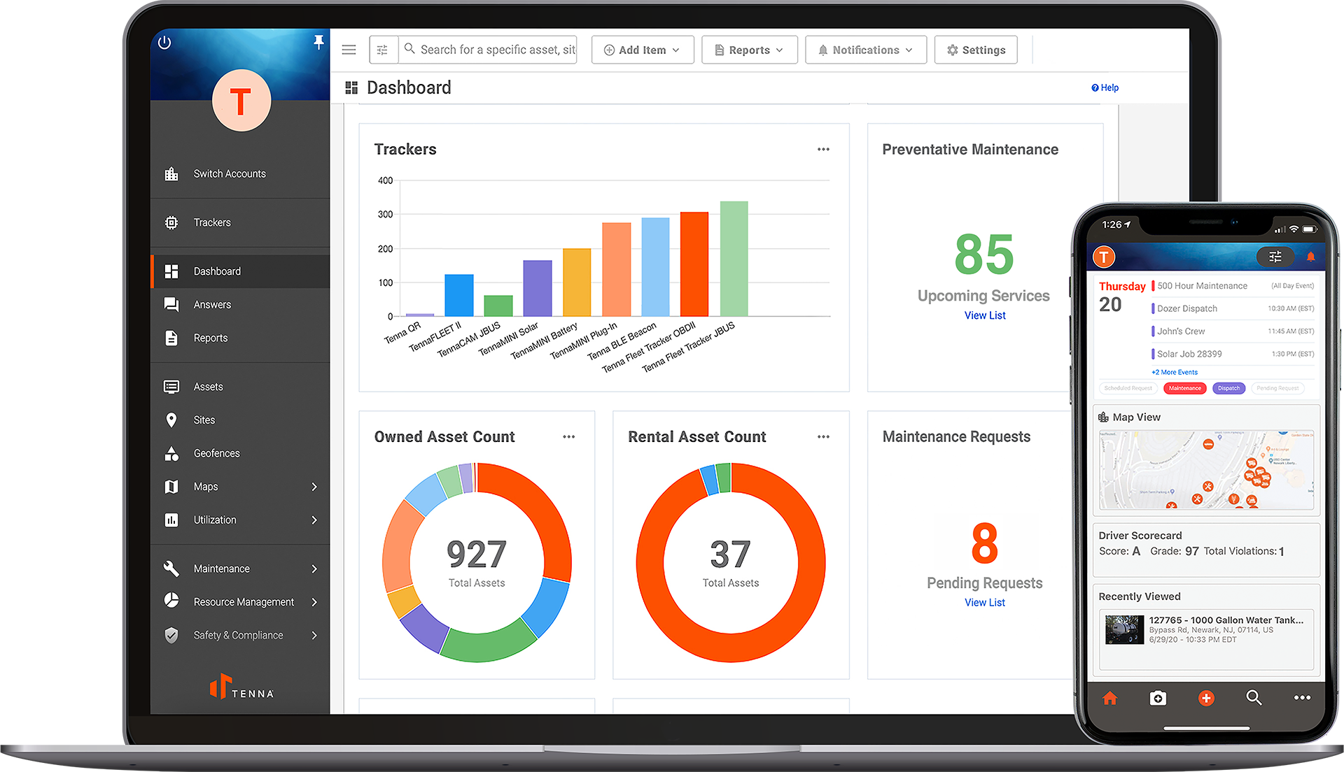 Tenna construction-centric software suite