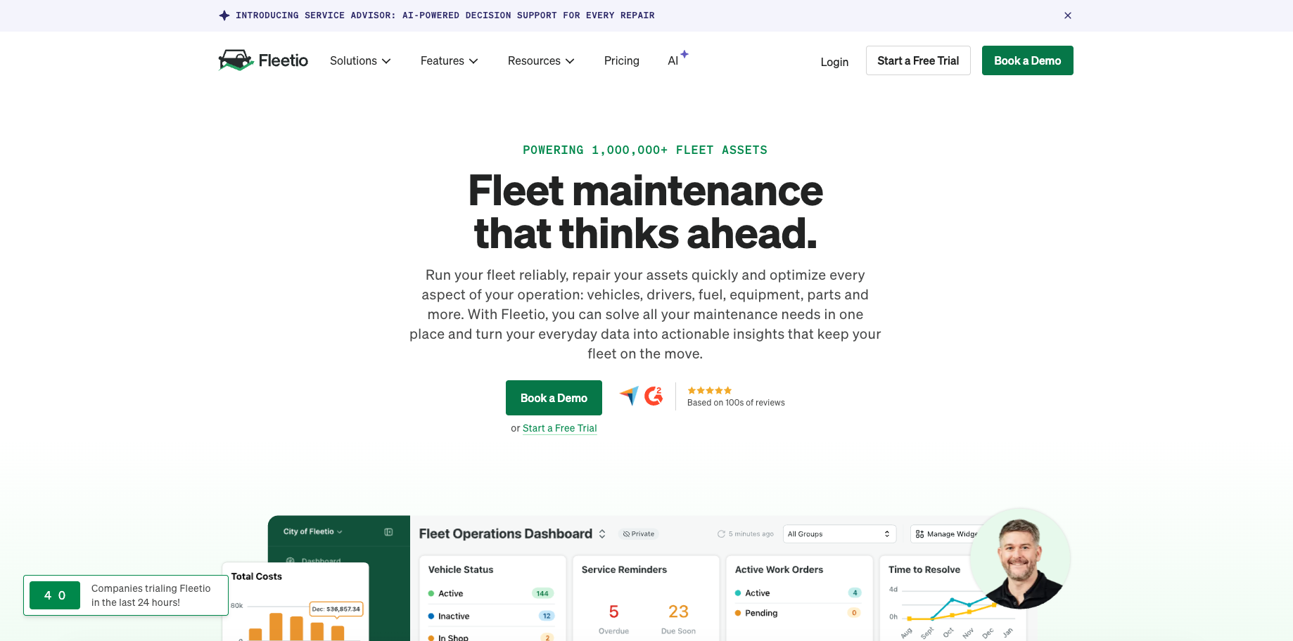 Fleetio website