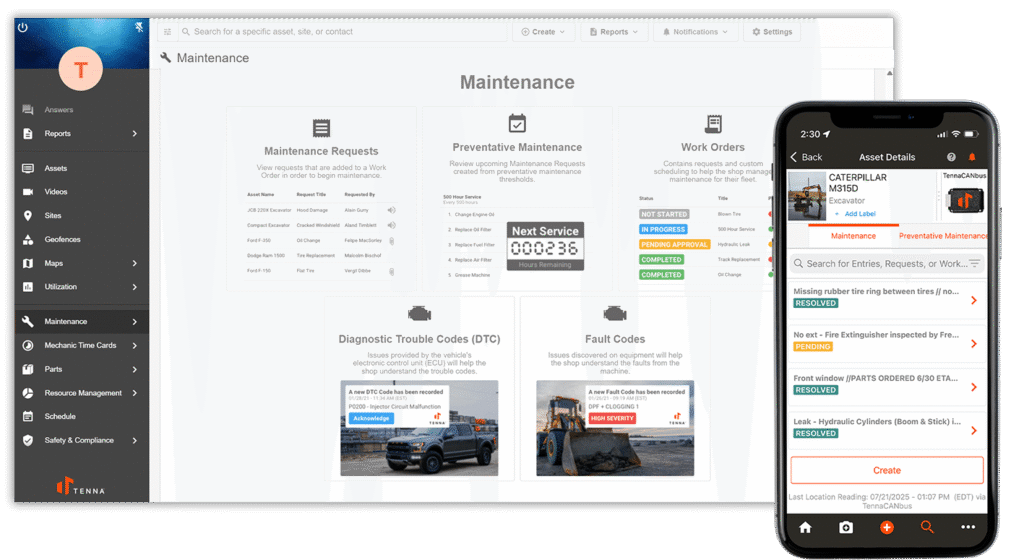 Tenna - Construction Technology - Fleet Management -