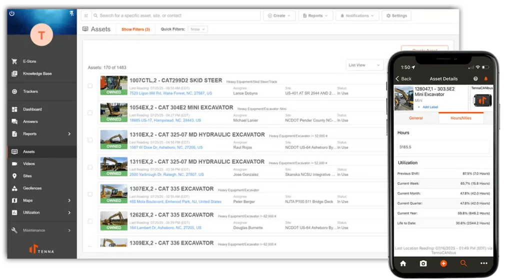 Tenna - Construction Technology - Fleet Management -