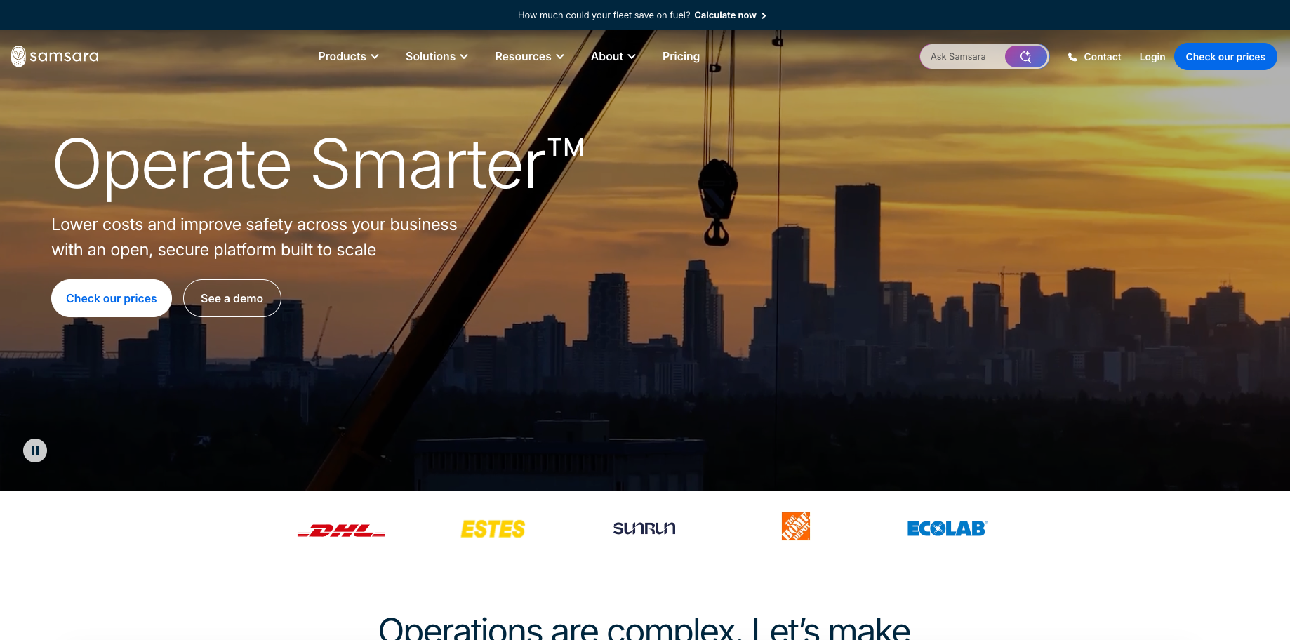 Samsara website
