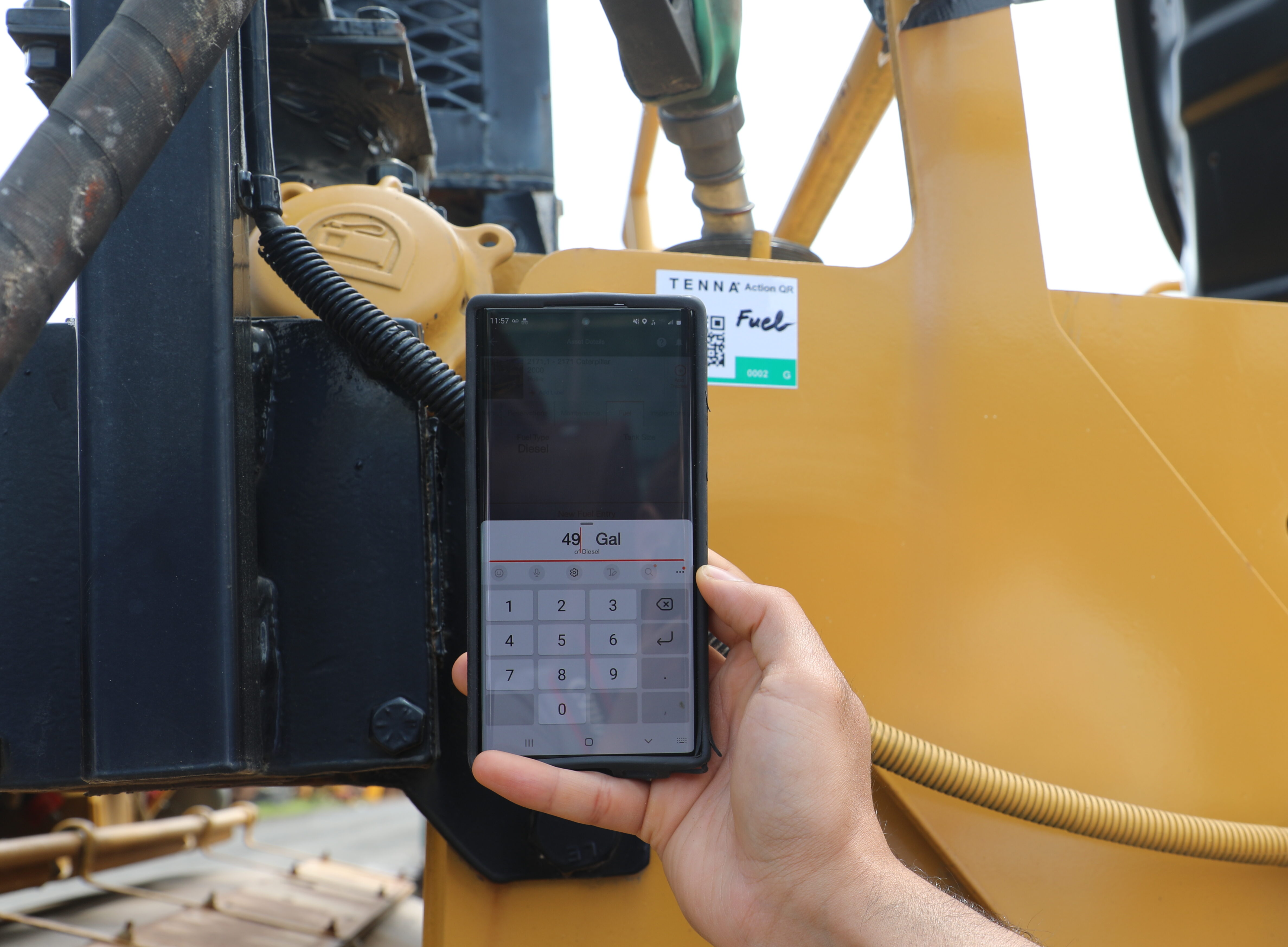 Tenna mobile app fuel entry workflow