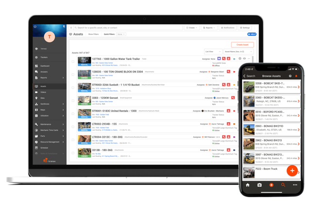 Use Cases - equipment management