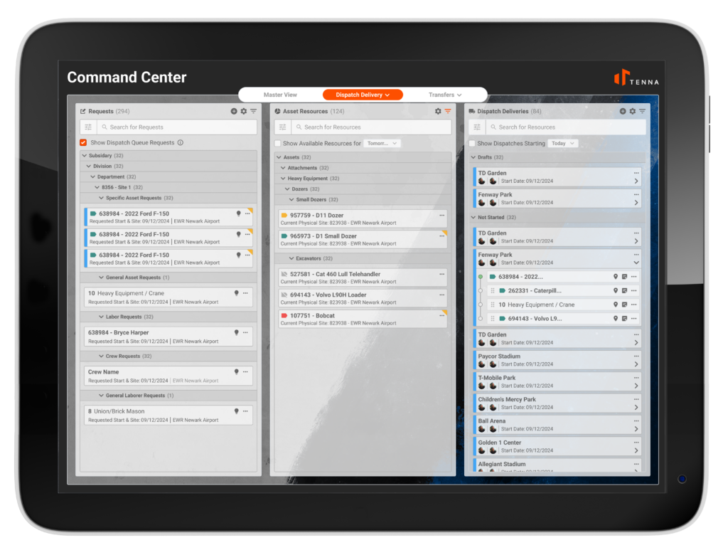 Use Cases - equipment management