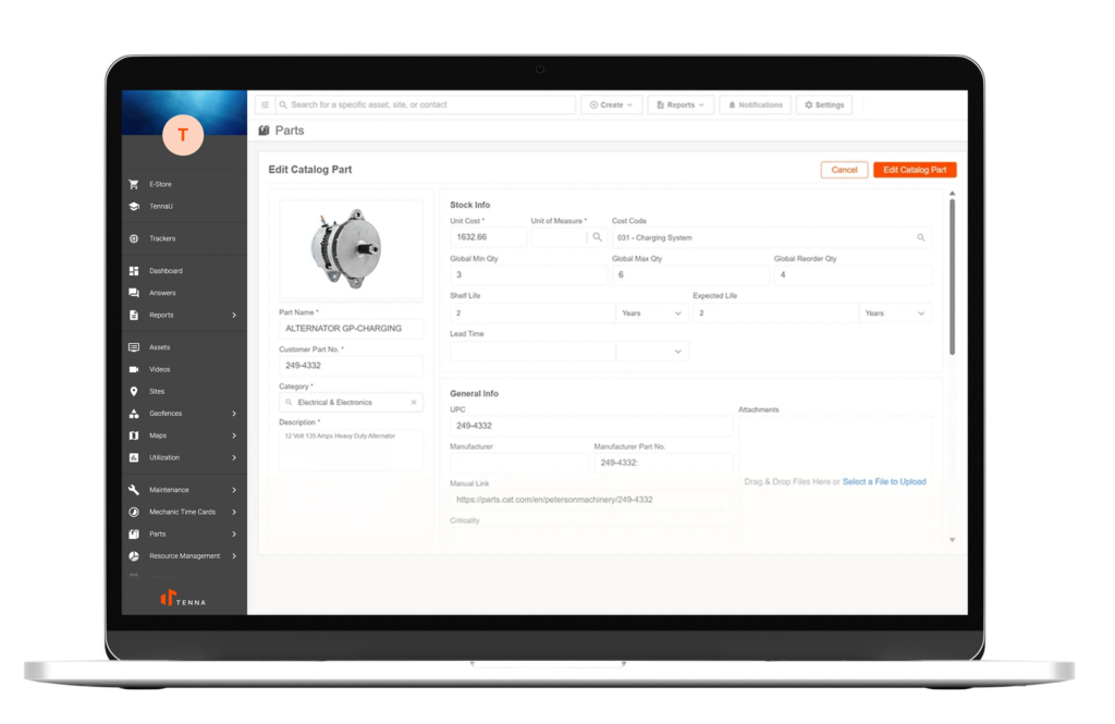 Use Cases - equipment management