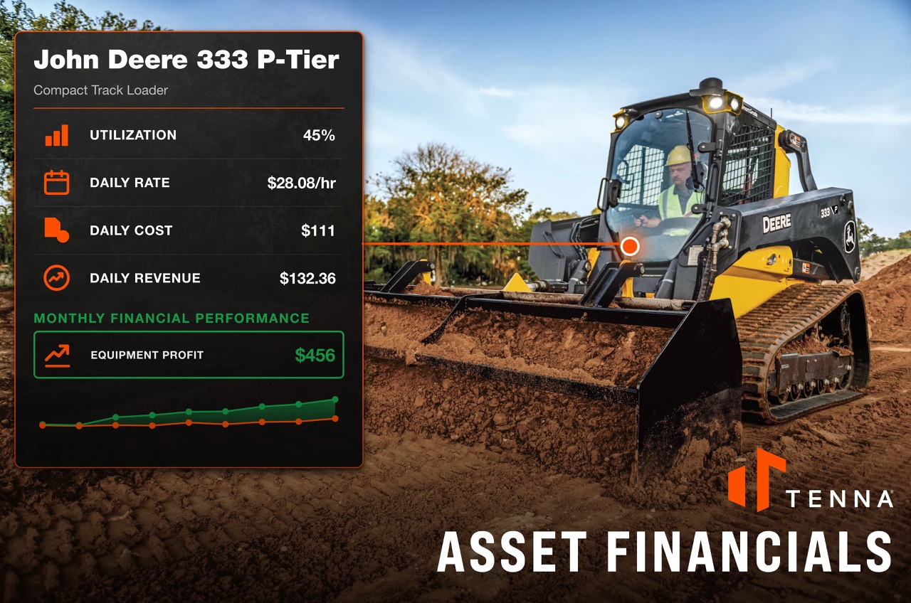 Tenna Launches Asset Financials, the Construction Industry’s First Telematics-Powered Equipment Economics Engine Tenna Launches Asset Financials, the Construction Industry’s First Telematics-Powered Equipment Economics Engine