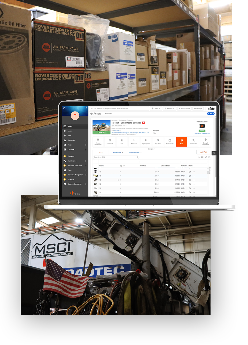 Mountain States Constructors - parts inventory management