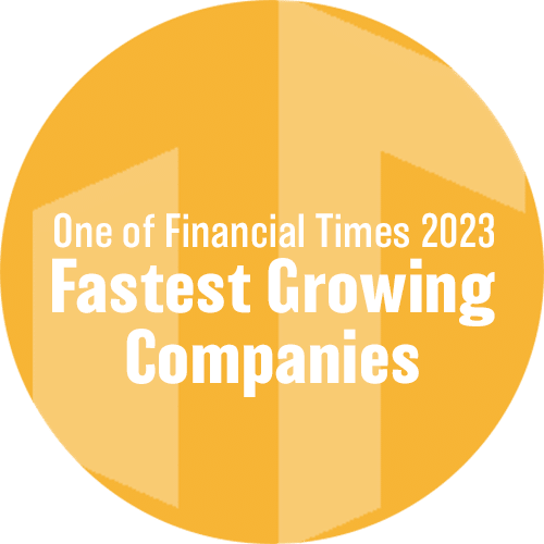 Financial Times 2023 Fastest Growing Companies Badge