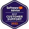 Software Advice Best Customer Support 2022 Award Badge