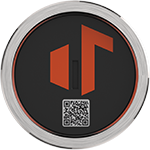 TennaBLE Beacon Steel Puck Asset Tracker