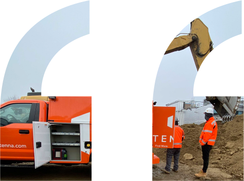 Tenna onboarding and implementation team on site with a client to install asset trackers