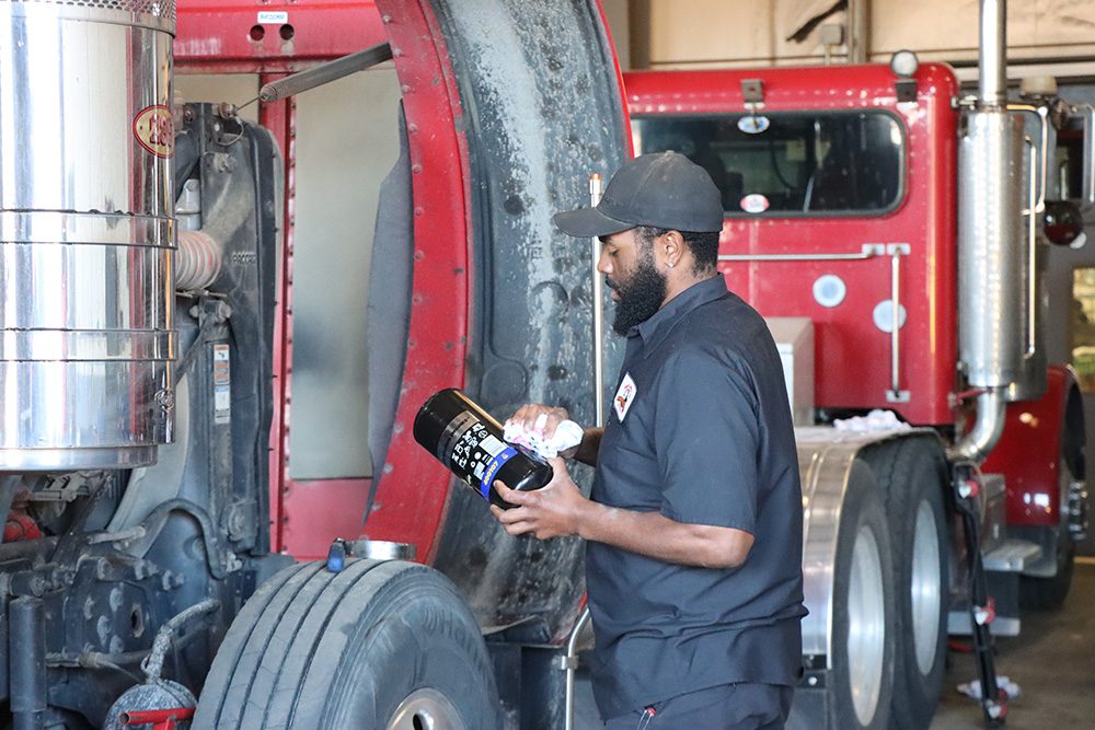 Robert B. Our Company Mechanic using Tenna to Track Maintenance in the Shop